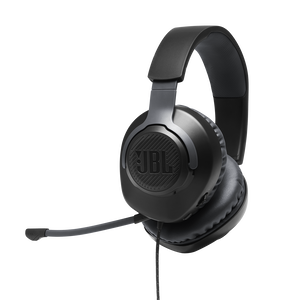 JBL Quantum 100 | 着脱可能マイク付オーバーイヤーゲーミングヘッドセット